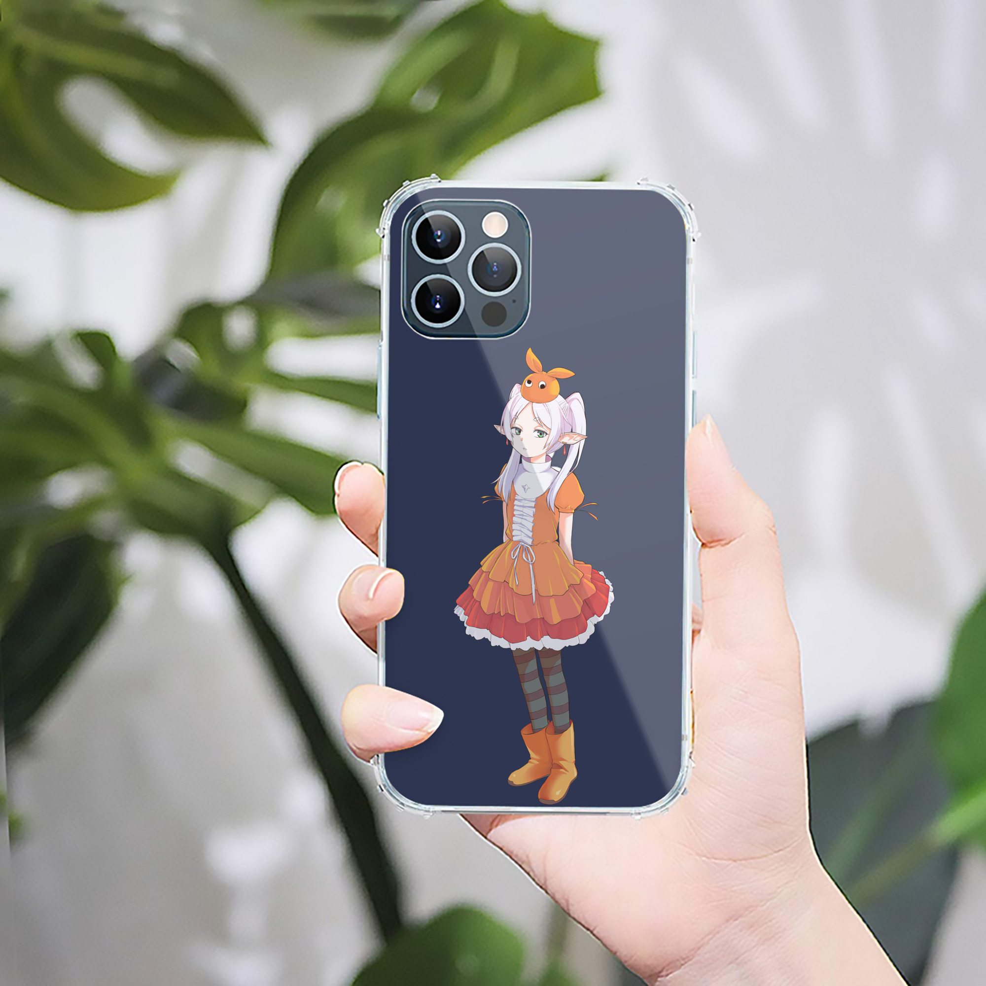 （画像用） 葬送のフリーレン Frieren 【iPhone 12シリーズ対応】透明スマホケース（クリアソフトケース）